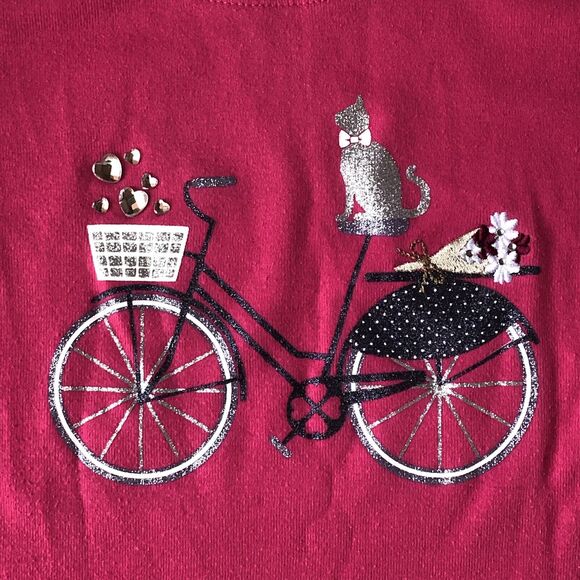 Karen Scott Women’s 3/4 Sleeve Pink Tee Embellished Size Small - Picture 1 of 13